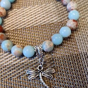Sky Blue Jasper Stretch Bracelet
